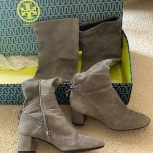 Tory Burch over the knee or knee high suede Laila boot